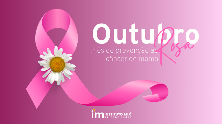 laço rosa de prevenção ao câncer de mama
